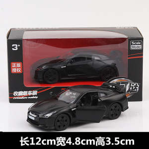 Makeda 1/36 Nissan GT-R Matte Black Series Modern Car Model