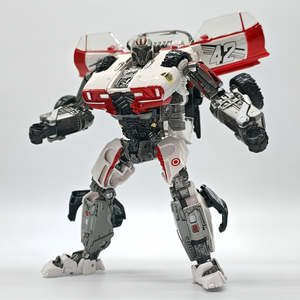 Transformer White Warrior TW1033B White Bouncing Ball Car Deformation Robot Toy Model