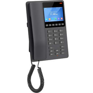Desktop Ip Phones: Grandstream GHP631W Desktop Hotel SIP IP Phone with 3.5' Colour LCD, PoE, Dual-band WiFi 6 - Black