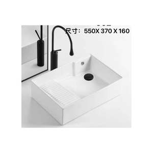 Basin: Ceramic basin with washboard OM002