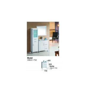 Bathroom Basin With Drawers: Vanity OMSK6027-750