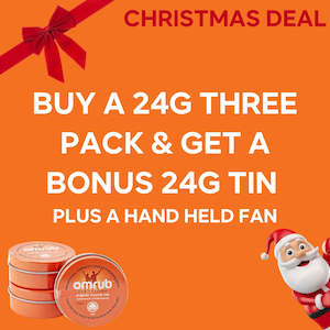 Christmas Deals: CHRISTMAS DEAL! BUY 24G 3PACK - GET 24G TIN FREE & HELD HAND FAN!