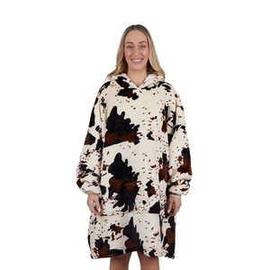 Women: Pure Western Cow Print Snuggle Hoodie