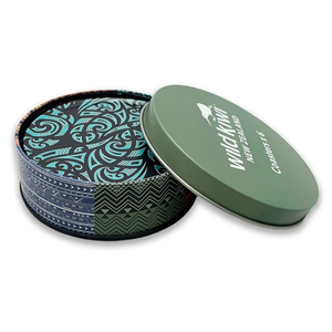 Wild Kiwi Coasters x 6 – Kowhaiwhai Designs