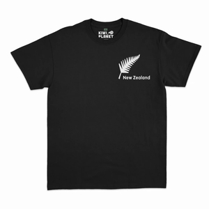 Kiwi Planet Men’s Tee – Embroidered Fern