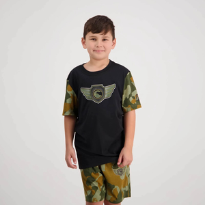 Canterbury Kid’s Force Crest T-Shirt Jet Black