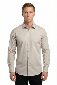 Shirt: The Stone Satin Oxford
