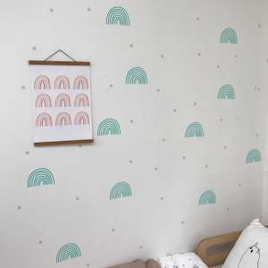Rainbow Wall Stickers - Single colour