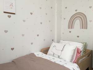 Wall Stickers: Nearly Neutrals  - Large Hearts