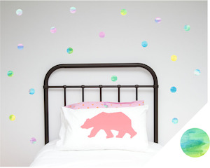 Watercolours Range Large Polka Dots