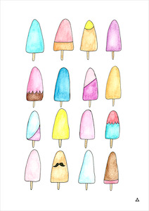 Ice Blocks Art Print