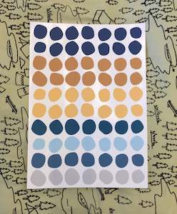 Butterscotch Sunrise - Hand Painted Polka Dots