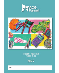 ACG Schools: ACG PARNELL COLLEGE STUDENT PLANNER - YEARS 7-10 2026 - ACG Schools-ACG Parnell : Onehunga Books & Stationery - ACGSCHOOLS PLANNER ACG PARNELL