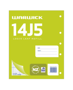 REFILL PAD WARWICK 5MM QUAD 14J5 LOOSE 40LF - Stationery-General : Onehunga Book&hellip;