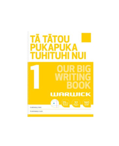 School Stationery Packs: OUR BIG WRITING BOOK WARWICK - School Stationery-Speciality Exercise Books : Onehunga Books & Stationery - WARWICK EXERCISE BOOKS OPTIONAL BTS2025
