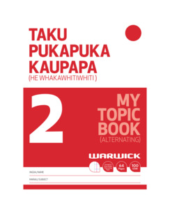 WARWICK MY TOPIC BOOK 2 ALTERNATING 64 PAGES - School Stationery-Speciality Exer&hellip;