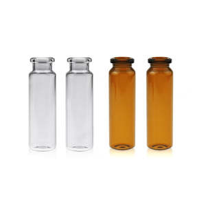 Vial, 20ml Clear, 22.5x75.5mm 18mm, screw top, round bottom