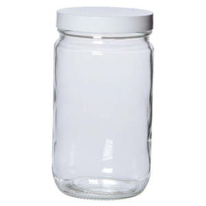 Bottle, 1000mL, 89mm, Straight Sided, Clear, 32oz