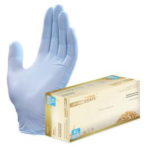 GloveOn® COATS® Colloidal Oatmeal Coated Nitrile Exam Gloves, Extra Large (rep&hellip;
