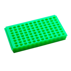 Plasticware: ON PROMOTION - Rack 96 Place Flipper, Fluorescent Blue