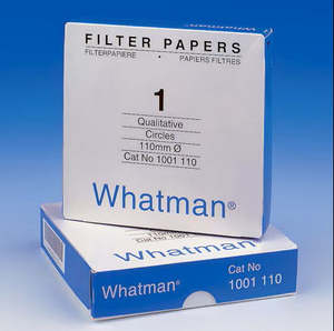Filtration: Whatman® qualitative filter paper, Grade 1, circles, diameter 30mm