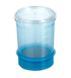 Filtration: MicroCheck filter funnel with ME25 MCE membrane, 100ml, 0.45 µm, white, gridded, gamma-irradiated