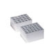 Dri-Block® Aluminum Insert, 20 x 12 mm Vial, Shallow, Flat Bottom (24mm deep fl&hellip;