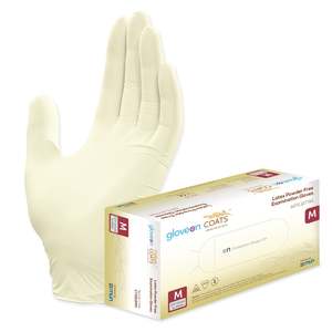 GloveOn® COATS® Colloidal Oatmeal Coated Latex Exam Gloves, Medium