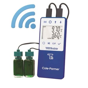 Thermometers: Traceable Wi-Fi Data Logging Refrigerator/Freezer Thermometer Compatible with TraceableLIVE® Cloud Service; 2 Stainless Steel Probes
