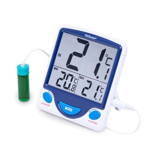Traceable Jumbo Fridge/Freezer Digital Thermometer; 1 5-mL Vaccine Bottle Probe