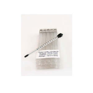 Thermometer -10/+110°C, 1 degree divisions, length 152mm, Green Spirit