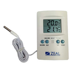 Thermometers: Thermometer Digital with probe, -50/+70°C, 0.1 Resolution, Max/Min Alarm