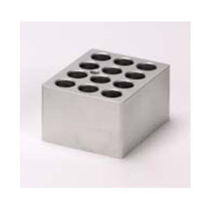 Block Heaters Digestion Blocks: Block for 15ml Falcon tubes (16mm diameter). Wells = 12 (48mm deep & conical) thermometer hole compatible with Techne Dri-Block - previously Techne F3507