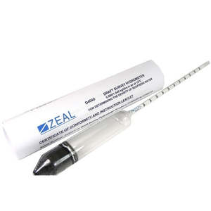 Draft Survey Hydrometer, 0.990/1.040 kg/L @ 15°C 330mm long x 0.0005 divisions