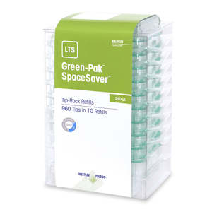 Popular 1: Tip 250ul, For Rainin Pipettes With LTS LiteTouch, Green-Pak Spacesaver Stacked Refills