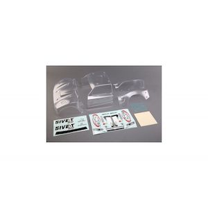 Large Scale Rc: Losi: Complete Body Set, Clear: 5ive-T 2.0
