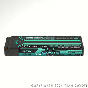 Lipo Batteries: CAYOTE Racing 5300mAh 2S LiPo Battery 7,6V 145C 197g