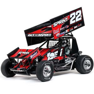 Cars: LOSI 22S Sprint, RTR with Battery and Charger, Red: 1/10 2WD