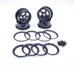 Wheels Tyres 1 5 Offroad: Rovan Sports: Baja 5B Gen.4 Wheels Complete Set (Multiple Colours)