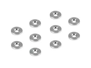 XRAY ALU SHIM 3x9x1.0MM - DEEPER COUNTERSUNK (10)