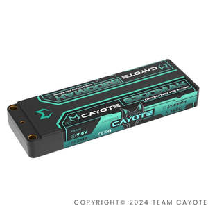 Lipo Batteries: CAYOTE Racing 6300mAh 2S LiPo Battery 7,6V 145C 226g