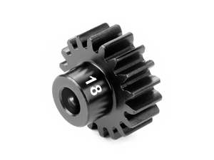 HUDY PINION GEAR - HARD STEEL - 18T (MODULE 1)