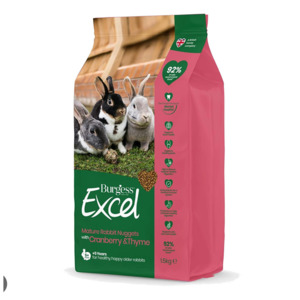 Pet Food And Treats: Burgess Excel Mature Nuggets with Cranberry and Thyme 100g SAMPLE BAG