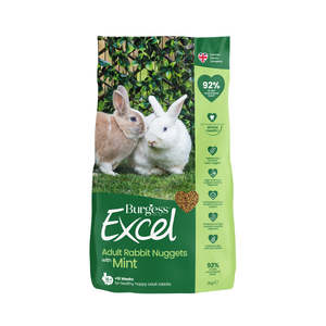 Burgess Excel Adult Rabbit Nuggets with Mint 3kg