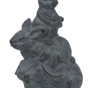 Home And Living: Rabbit Family Statue