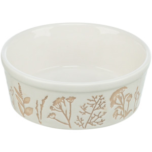 Feeders: Botanic Bowl 16cm - White/Taupe