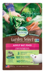 Rats And Mice: Oxbow Garden Select Adult Rat Food 1.13kg