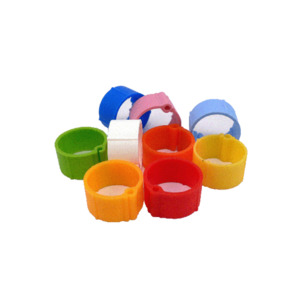 Bird Accessories: Plastic Click Leg Rings 16mm - Chickens