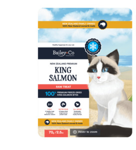 Cat Food Treats: Bailey+co Cat Salmon Bites 70g