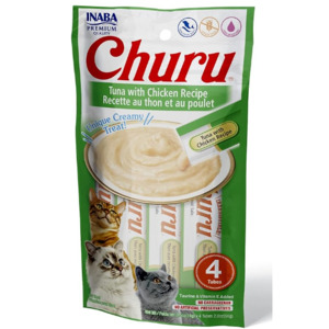 Inaba Churu Tuna with Chicken Recipe x4 Tubes Pack